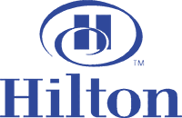 Logo Recognizing Jay Henderson's affiliation with Hilton